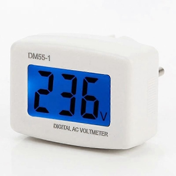 3 st AC 80 300V LCD Digital Voltmeter Spänningsmätare, DM55 1 Spänningspanel Strömtest G