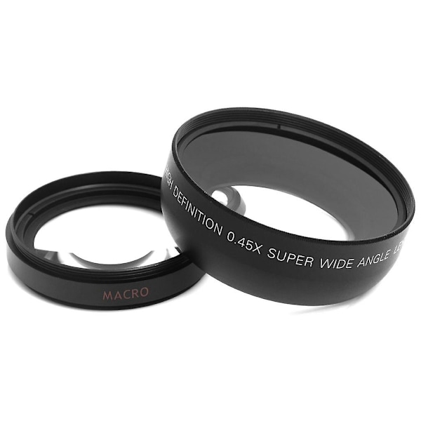 55mm Makrovidvinkelobjektiv 0,45x HD för Sony DSLR A230 A350 A300 A330 A500