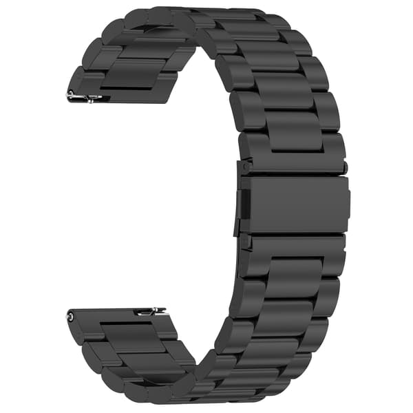 Urrem i rustfrit stål til Huami Amazfit BIP 5 - 22 mm Sort