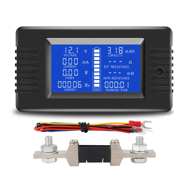 PZEM015 Digital DC 0-200V Spänning Ström med 200A Shunt Bilbatteritestare Spänningsmätare Monitor 12V 24V 48V