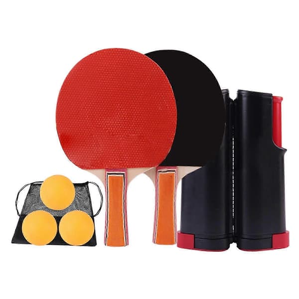 Bordtennis Sæt Bat Bolde Net Kit Bærbart Bordtennis Sæt Til Udendørs Spil