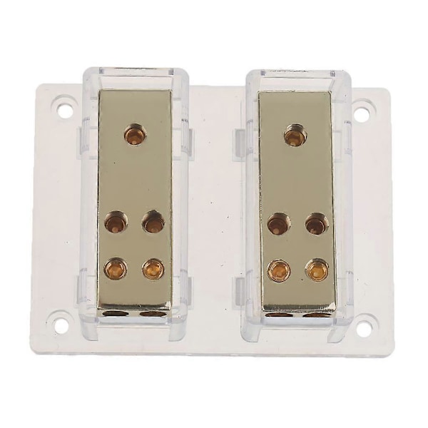 8-vägs 4/8 Ga Bilstereo Förstärkare Ström Jordkabel Splitter Distributionsblock