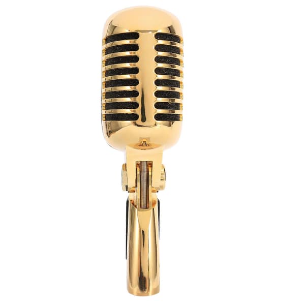 Profesjonell Kablet Vintage Klassisk Mikrofon (Gull)