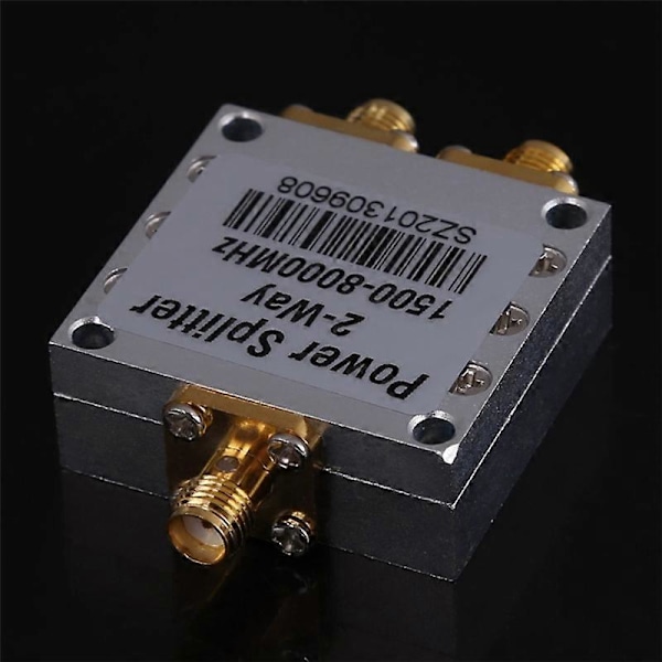 Uusi 2-suuntainen SMA-tehonjakaja 1500MHz-8000MHz, SMA-naaras 8G tehonjakaja signaalikaapelin jakaja naaras