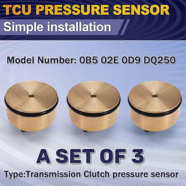 02E 0D9 DQ250 Koblingstrykssensor til Transmission 6-trins Transmissionsstyreenhed til Seat 3 stk.