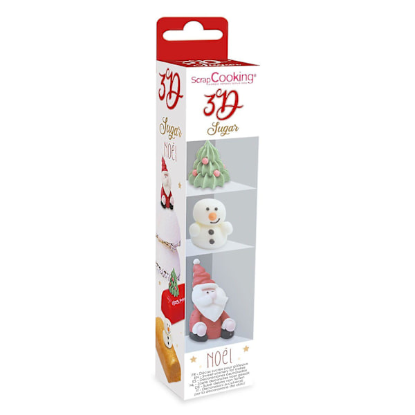 3D sockerdekorationer i relief - Jul