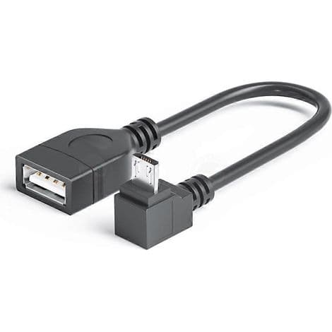 Slitesterk Micro USB til USB hunn OTG-kabel for skrivere og USB-minnepinner