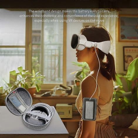 Batterier, remmar, bälten, externa batterier, fasta remmar för VisionPro virtual reality-headset