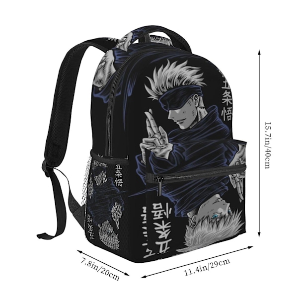 i617 Jujutsu Kaisen Reppu Koulureppu Kirjakassi Kaksilla Hihoilla Päiväreppu Urheilumatkoille Päiville jXh617