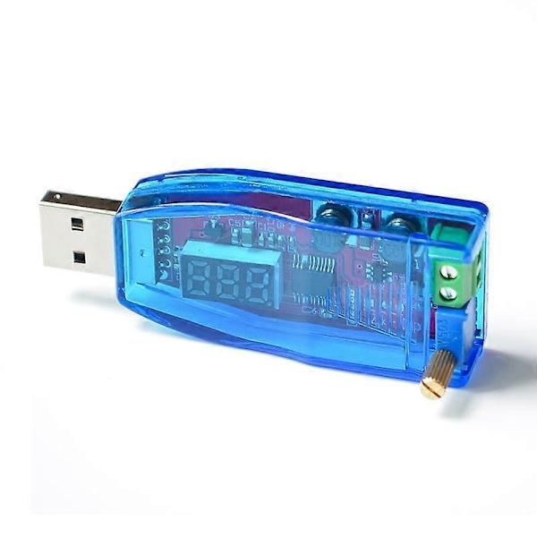 LED DC-DC 5V till DC 1-24V Justerbar Potentiometer USB Step Up/Down Buck Boost Converter Strömförsörjning Spänningsregulatormodul - FÄRG: Grön