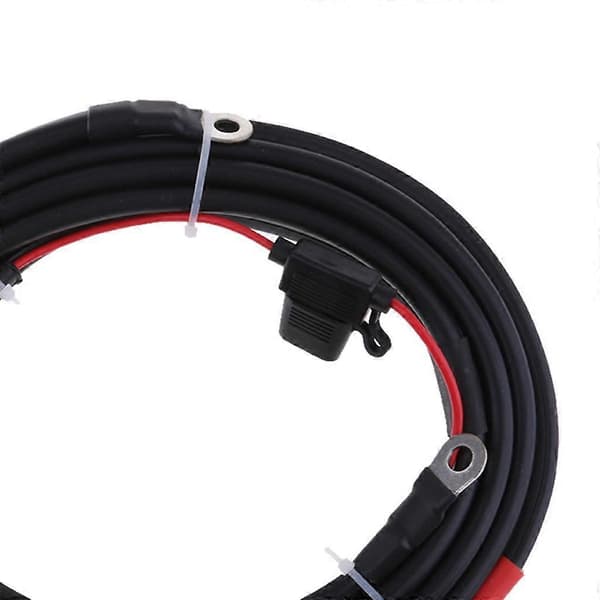 2 Meter Båd Påhængsmotor Ledningsnet Kabel til Sort