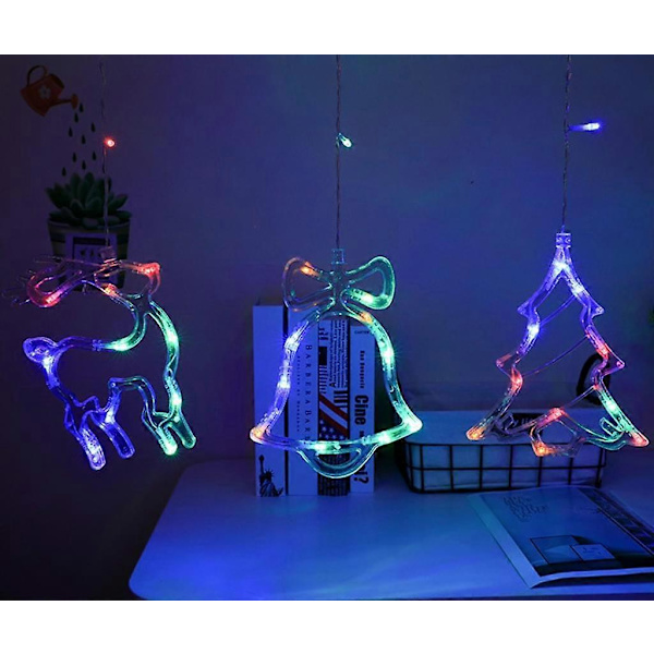 6 stk. Sugnappe Lysstreng, Sugnappe Lysstreng Vindue, Sugnappe Lysstreng, Sugnappe Lysstreng Jul, Led Sugnappe Jul, Sugnappe Led
