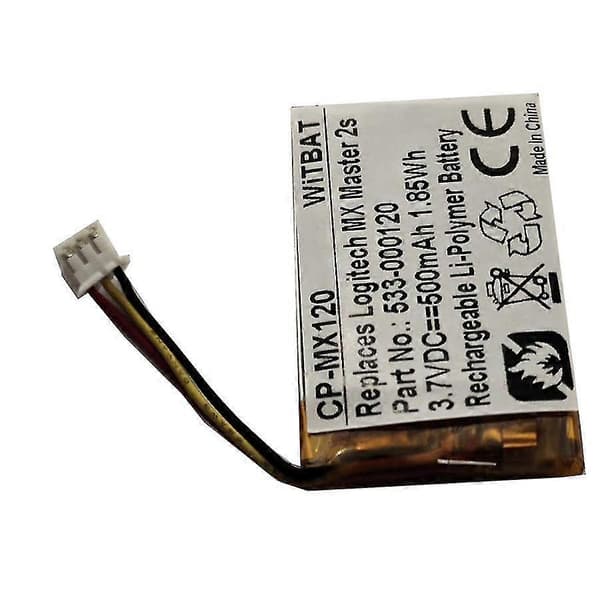 xjPasser for Logitech Mx Master 3 Trådløs Mus Batteri 533-000171