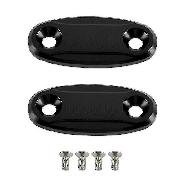 För Kawasaki ZX-10R 2004-2007 Sidomonterade Motorcykelspegel Block Off-plattor för ZX-636/ZX-6R/ZX-6RR 2005 2006-2008 Svarta Tillbehör