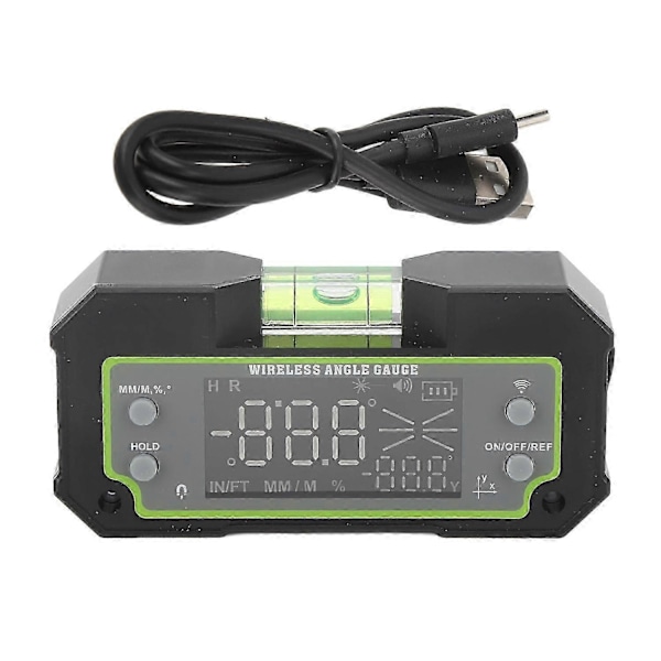 Digital Vinkelmåler Dobbeltakse Hældningsmåler Magnetisk Adsorption LCD Display Elektronisk Vinkelfinder m