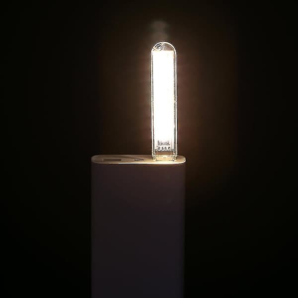 Mini Mobil Strøm USB LED Lampe DC5V 8 LED Computer Bærbar USB Gadget Belysning #yg
