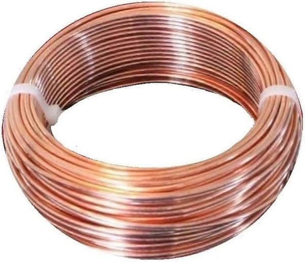10 AWG Blank Koppartråd 50 Ft Spole Enkel Solid Koppartråd 99,9% Ren