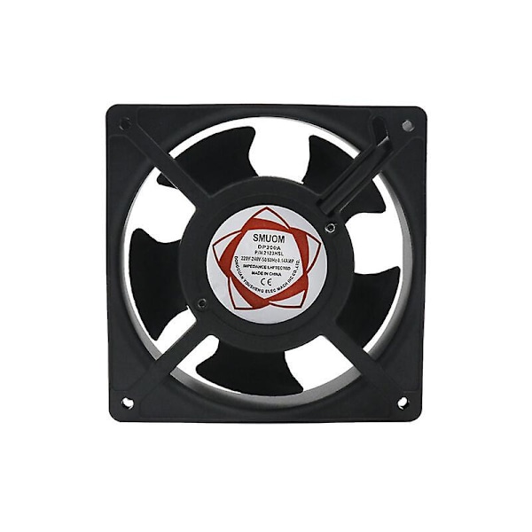 Højtemperatur Axial Blæser Til Pejs - Indsættelig, Metalblade, Lydløs, Universal (120 X 120 X 38mm)