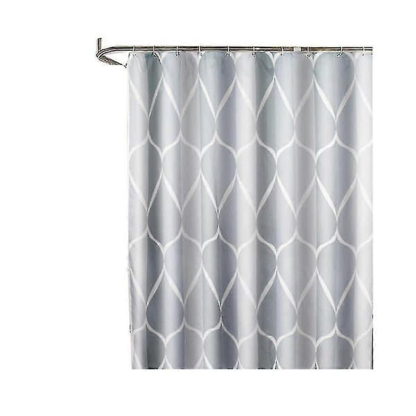 Bruseforhæng 120x180 Cm, Vandafvisende Vaskbart Skimmelsikkert Polyester Bruseforhæng Grå