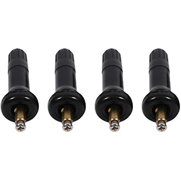 Dekkventilspindel 4 stk TPMS Dekktrykkovervåkingssystem Sensorventilspindel Gummi Snap In Cap Anti-eksplosjonsmunn Dekktrykkovervåkingssystem S