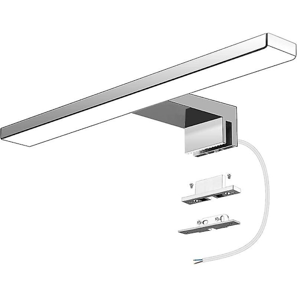 LED-peilivalaisimet kylpyhuoneeseen 5W 500 lumenia, kylpyhuoneen valaisin 30cm kylmä valkoinen 6000K, IP44 vedenkestävä kylpyhuoneen seinävalaisin peilille, ei välkky