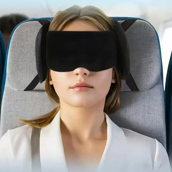 Multifunksjonell Alt-i-ett Sovemaske - Mørkleggende, Formet og Komfortabel