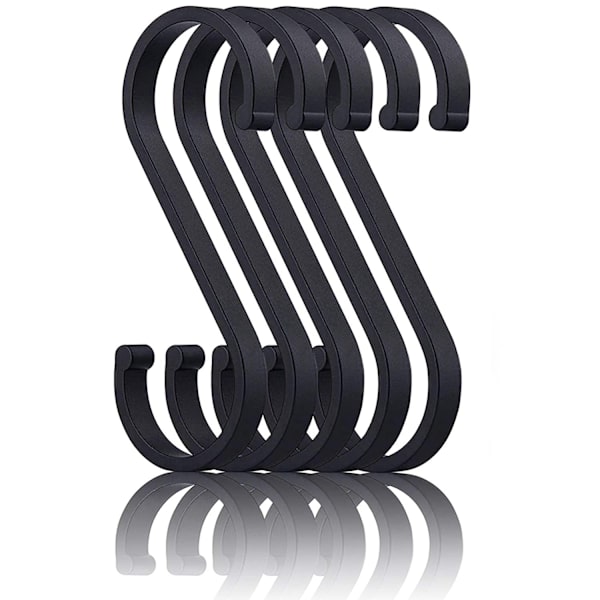 S-hooks 5-pack Black