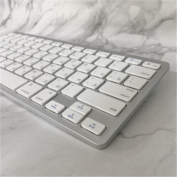 Russisk Multifunksjonell og Praktisk Liten Språklig Praktisk og Enkel å Bruke Trådløst Bluetooth-Tastatur