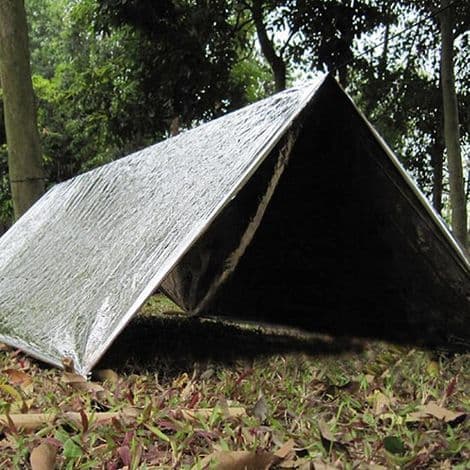 Reflekterende overlevelsesdækken til camping og vandreture