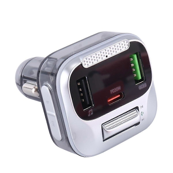 E75 Bil Bluetooth FM Transmitter USB Biloplader Biltilbehør Sort