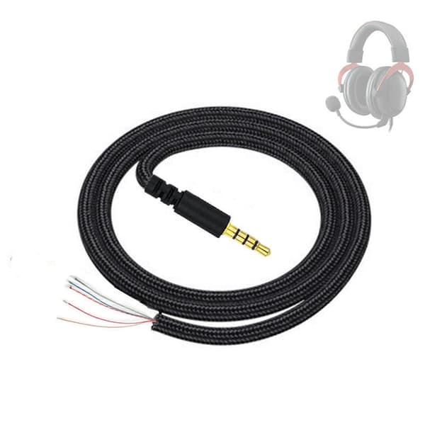 Hovedtelefonkabel 3,5 mm hanstik jackstik lydledning til Hyper X Cloud II Core Pro Cloudx -Stinger Revolver S