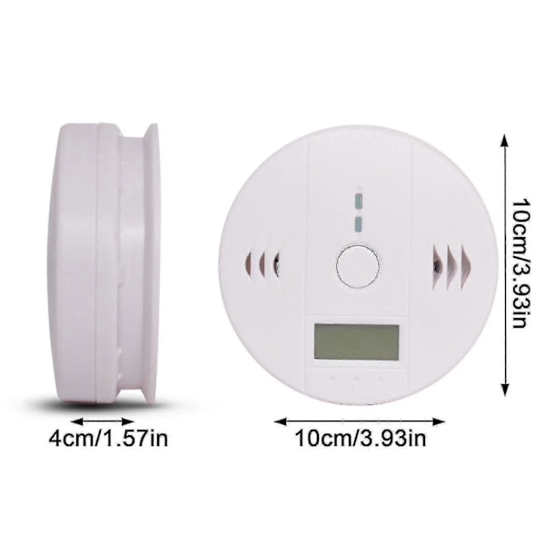 2-pack Rökdetektor och Kolmonoxidvarnare med LCD-display Stcyv -QH