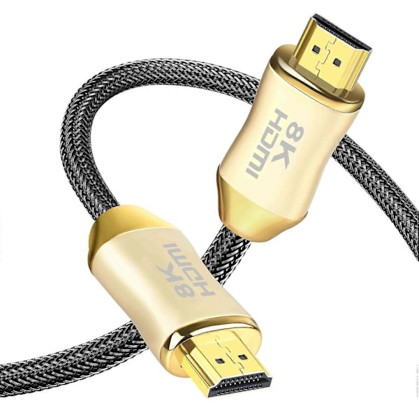 Typ A 5m 8K HDMI-kabel 8K/60Hz 4K/120Hz 28AWG HDMI 2.1-kabel för PS5 XBox TV Dator Projektor