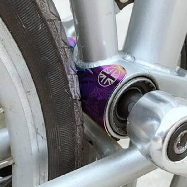 Brompton-pyörän alumiinirunko suojapalat, musta