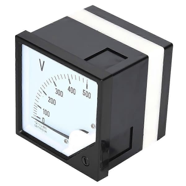Firkantet Panel Voltmeter Analog Voltmeter AC 0-500V for Elektroniske Kontrollenheter