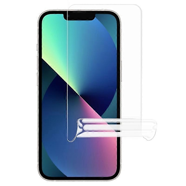 Skærmbeskyttelse til iPhone 13, High Definition TPU Soft Hydrogel Film med nemt installationsværktøj