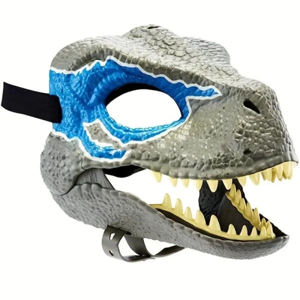 Dinosaur Maske Kostyme, Dino Toys Hodedeksel Åpningskjeve Realistisk tekstur Latex Film Rollespill Rekvisitt Morsom skrekkmaske