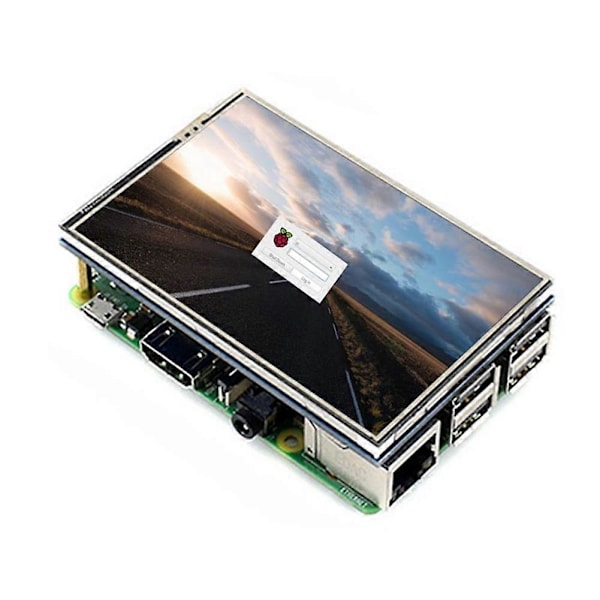 3,5 tommer skærm - Kompatibel 320 x 480 Kapacitiv Touch Screen LCD-skærm til 4 3B+/ 3B/2B/2B+/2A+
