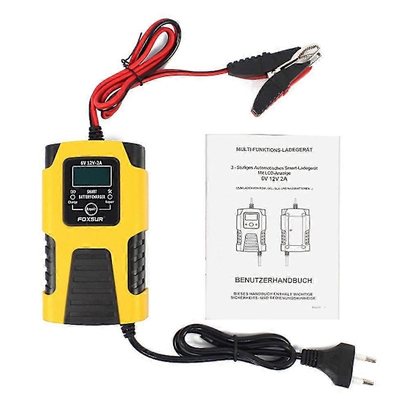 12V 6V Bil Motorsykkel Jump Starter Bærbar Vedlikeholder Strømbatterilader Yalo