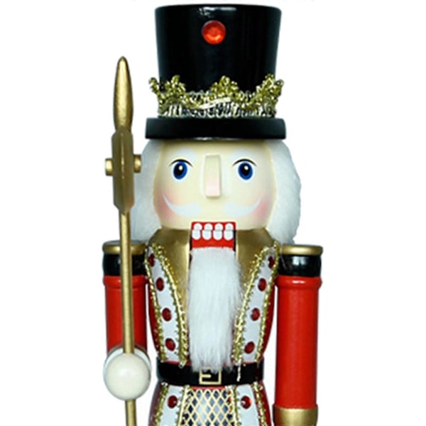 Jul Nötknäppare Figur Traditionell Figurin för Bokhylla Heminredning
