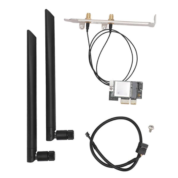 5G Netværkskort 2.4G 5G 867Mbps Dual Band 802.11AC BT4.1 Plug and Play PCIe WiFi Adapterkort til Win System Computer Aftagelig Antenne