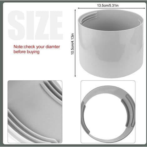 Adapter för luftkonditioneringsslang Ø13 cm - PVC-ventilationsslangkoppling för portabel luftkonditionering