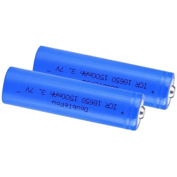 2 stk 18650 litiumbatteri 1500mah 3,7v oppladbart batteri
