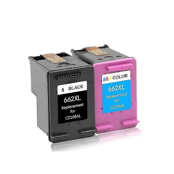 Højkvalitets 2 stk. kompatible blækpatroner til Hp 662 Deskjet 1015 1515 2515 2545 2645 3515 3545 4510 4515 4516 4518 printer til Hp622 Xl