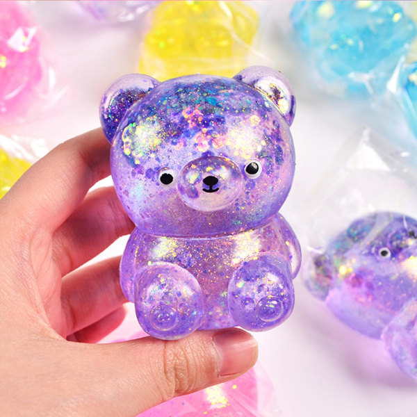 Kawaii Bear Squeeze Toy Antistress Leksaker Kreativa mjuka Squeeze Leksaker Slow Rebound Leksaker för barn Födelsedag Barnens dag presenter