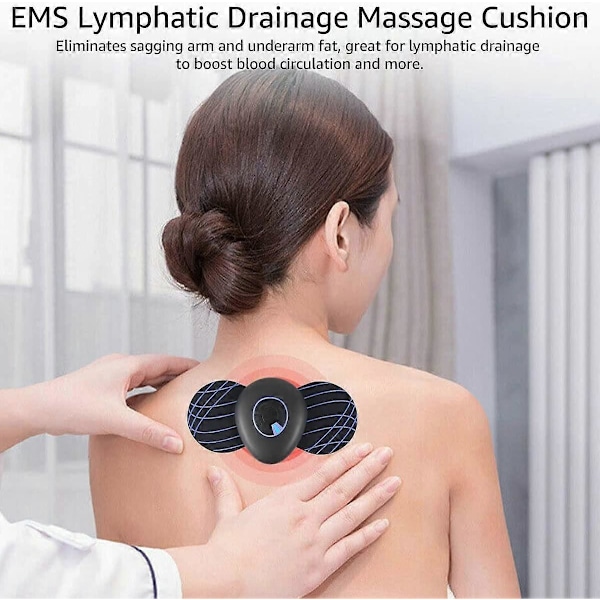 Nackmassageapparat, Mini Massageplatta för Nacke och Kropp, Portabel Massageapparat Återanvändbar USB-laddning Elektrisk