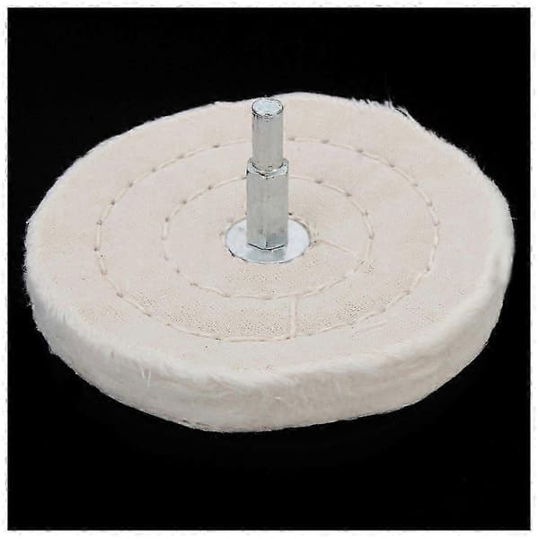 100mm (4 tommer) Poleringsmop av stoff, hjulpute for drill/batteridrill, poleringssliper bs