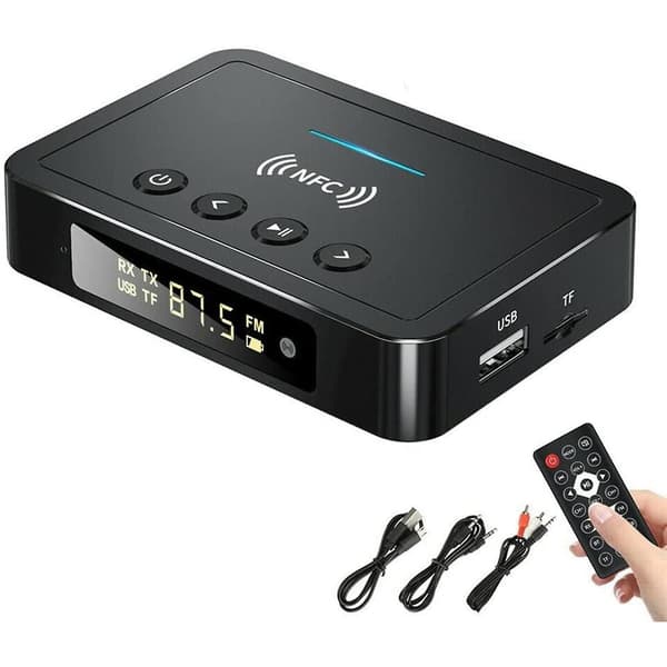 3 i 1 BT 5.0 Sender Modtager NFC Auto Parring Bluetooth-Kompatibel