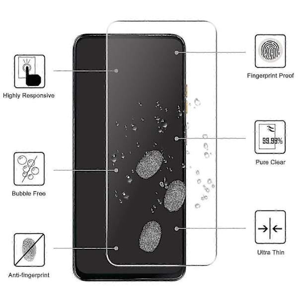 Skärmskydd för Motorola Moto G15 Power 4G HD Härdat Glas Film 2.5D