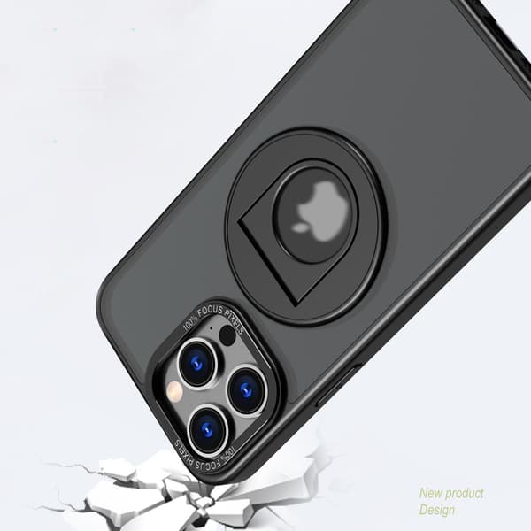 Magnetic Protective Phone Case with Invisible Stand for iPhone Blue iPhone 15 Pro Max